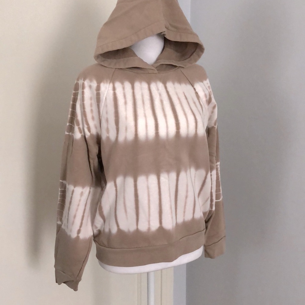 Madewell cotton tie dye hooded sweatshirt